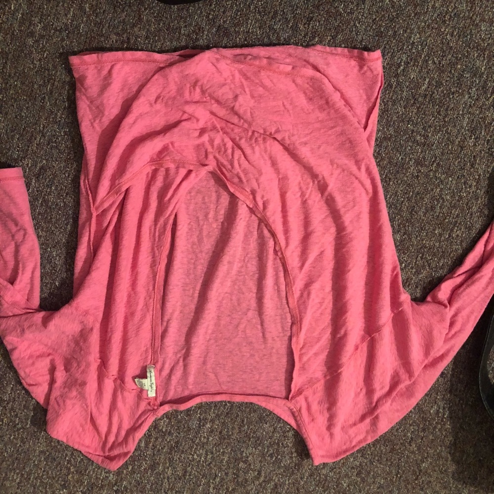 Long sleeve backless shirt